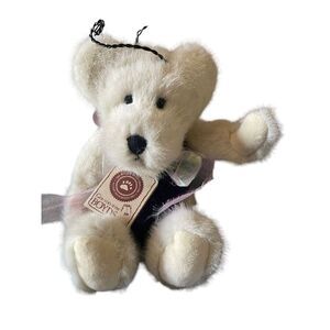 Boyds Bears Kids White & Purple Flora B. Flutterby Stuffed Plush Toy